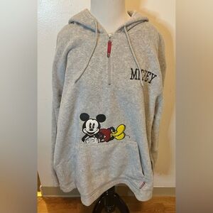 NWT Wonderful World of Disney Mickey Mouse Plus Size Quarter Fleece Pullover 24
